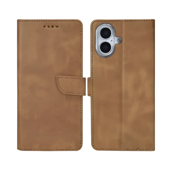 Rixus Bookcase – iPhone 17 – Lichtbruin