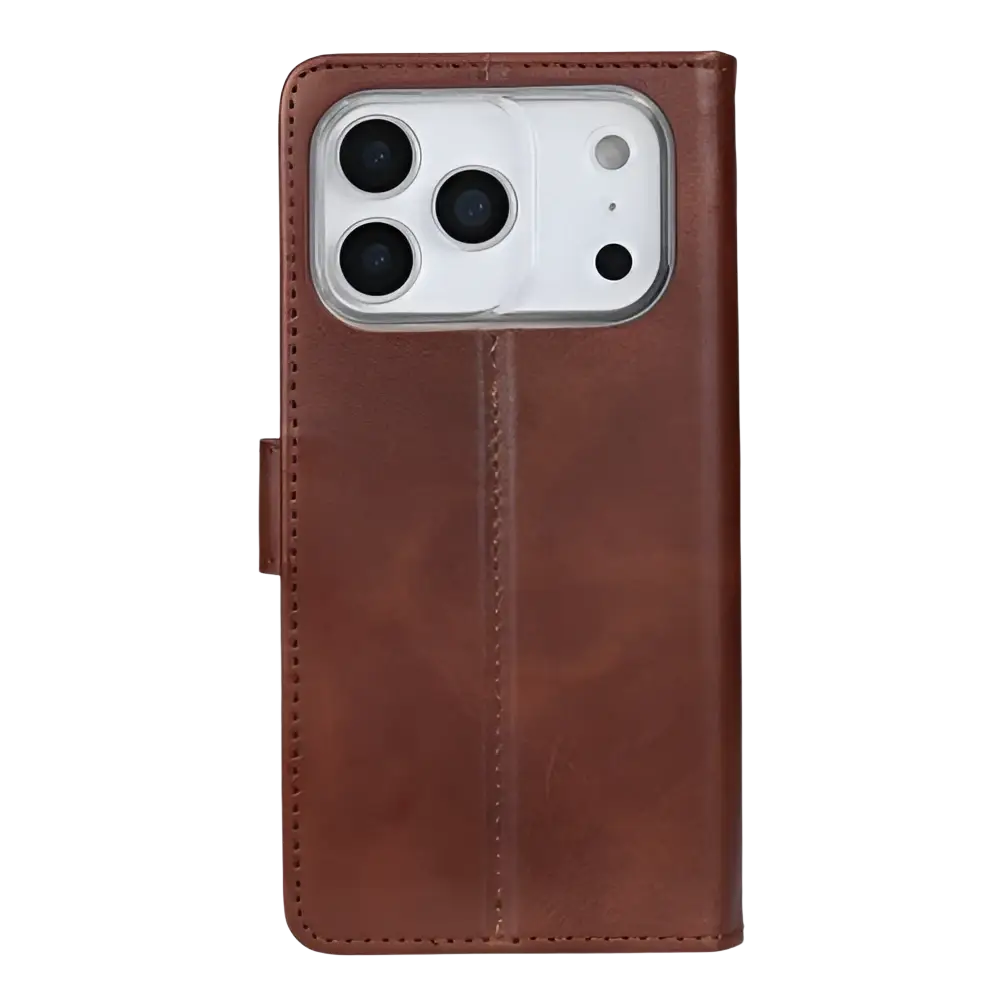 Rixus Bookcase – iPhone 17 Pro Bruin - Book case