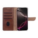 Rixus Bookcase – iPhone 17 Pro Bruin - Book case
