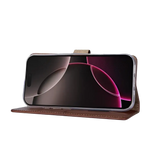 Rixus Bookcase – iPhone 17 Pro Bruin - Book case