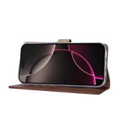 Rixus Bookcase – iPhone 17 Pro Bruin - Book case