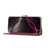 Rixus Bookcase – iPhone 17 Pro Donkerrood - Book case