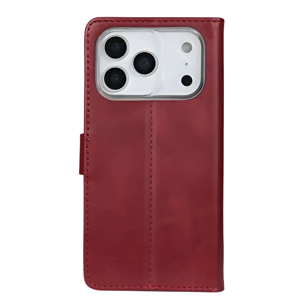 Rixus Bookcase – iPhone 17 Pro Donkerrood - Book case