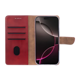 Rixus Bookcase – iPhone 17 Pro Donkerrood - Book case