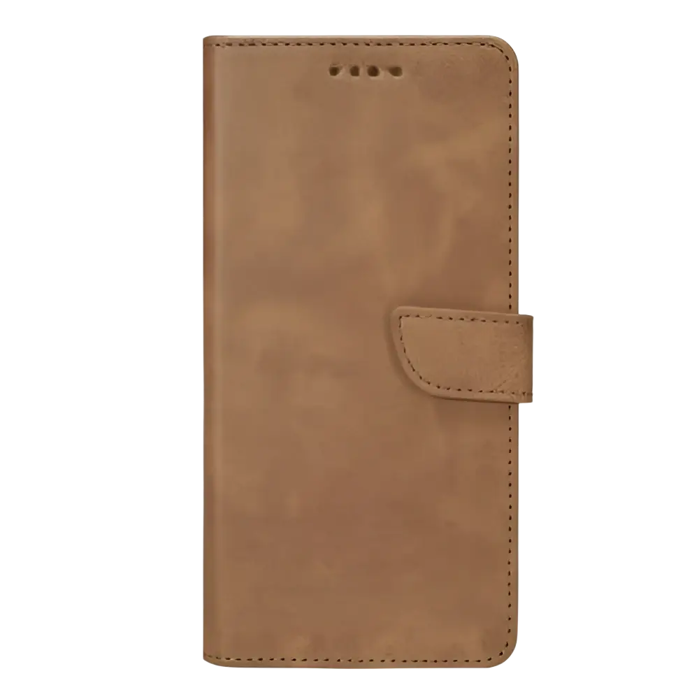 Rixus Bookcase – iPhone 17 Pro Lichtbruin - Book case