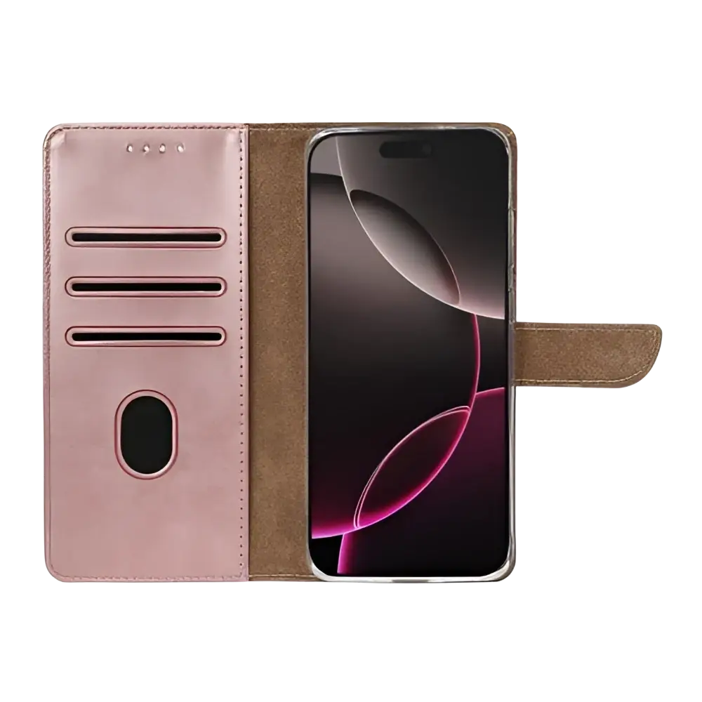 Rixus Bookcase – iPhone 17 Pro Roze - Book case