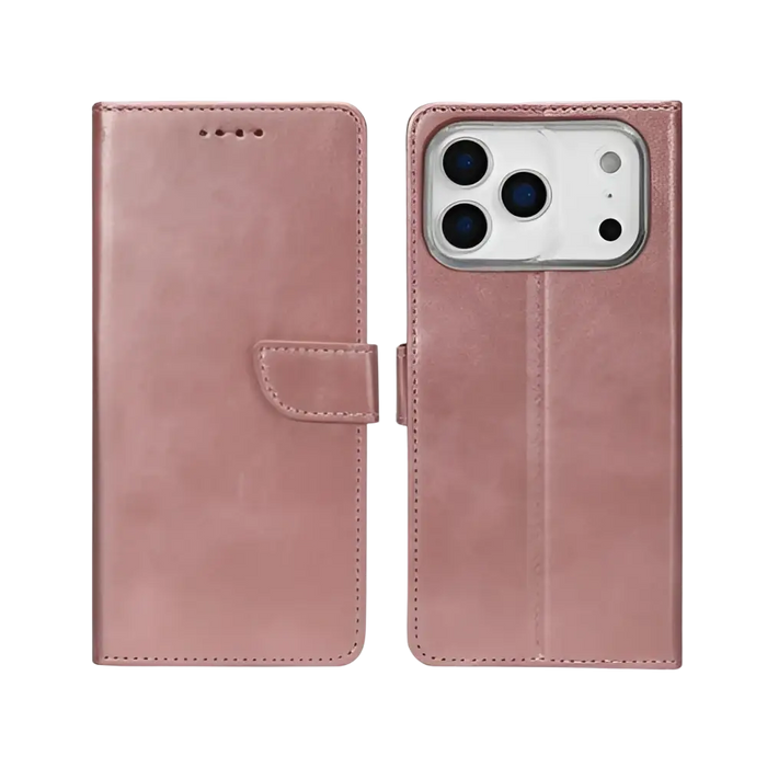 Rixus Bookcase – iPhone 17 Pro Roze - Book case