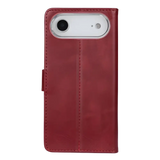 Rixus Bookcase – iPhone Air Donkerrood - Book case / wallet