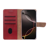 Rixus Bookcase – iPhone Air Donkerrood - Book case / wallet