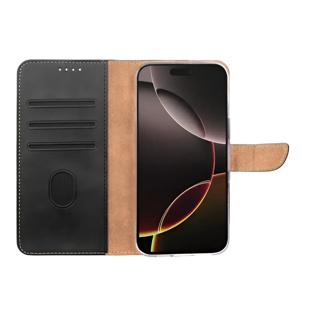 Rixus Bookcase – iPhone Air Zwart - Book case / wallet