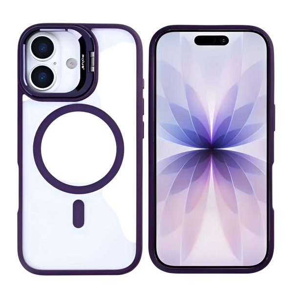 Rixus Classic 03 Case met MagSafe – iPhone 17 Diep Paars - Back cover