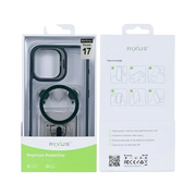 Rixus Classic 03 Case met MagSafe – iPhone 17 Donkergroen - Back cover