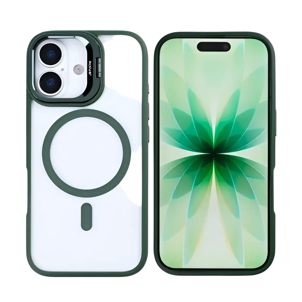 Rixus Classic 03 Case met MagSafe – iPhone 17 Donkergroen - Back cover