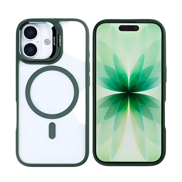 Rixus Classic 03 Case met MagSafe – iPhone 17 Donkergroen - Back cover