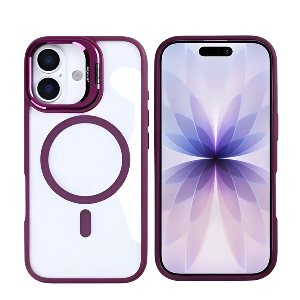 Rixus Classic 03 Case met MagSafe – iPhone 17 Donkerroze - Back cover