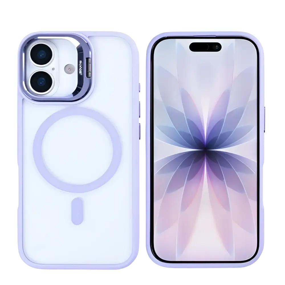 Rixus Classic 03 Case met MagSafe – iPhone 17 Lichtpaars - Back cover