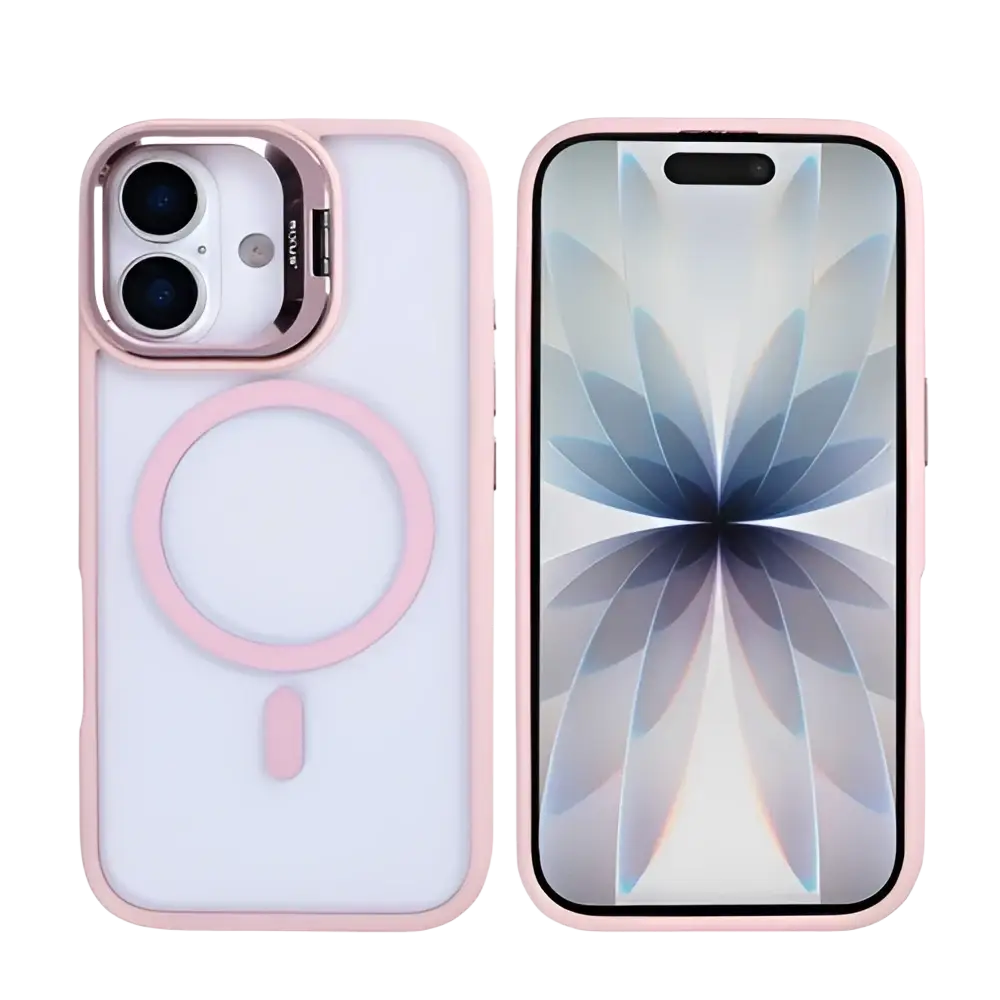 Rixus Classic 03 Case met MagSafe – iPhone 17 Lichtroze - Back cover