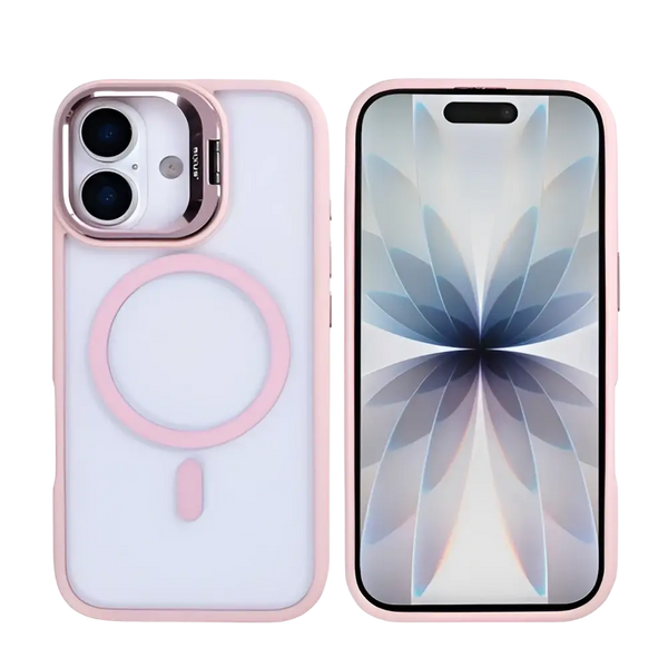 Rixus Classic 03 Case met MagSafe – iPhone 17 Lichtroze - Back cover