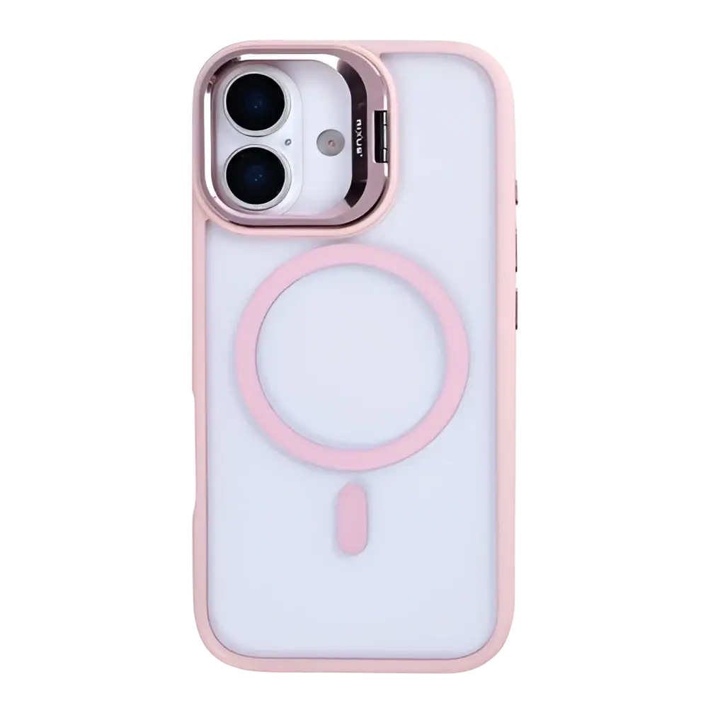Rixus Classic 03 Case met MagSafe – iPhone 17 Lichtroze - Back cover