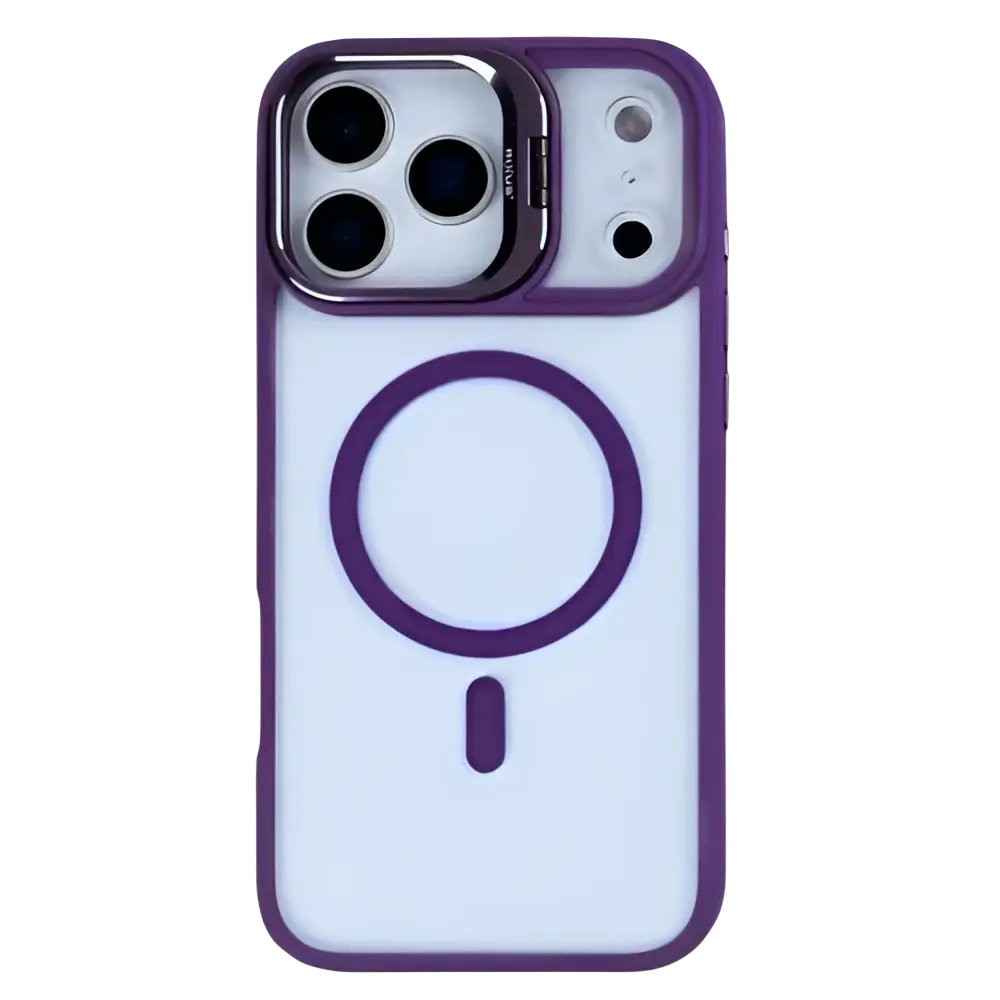 Rixus Classic 03 Case met MagSafe – iPhone 17 Pro Diep Paars - Back cover
