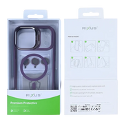 Rixus Classic 03 Case met MagSafe – iPhone 17 Pro Diep Paars - Back cover