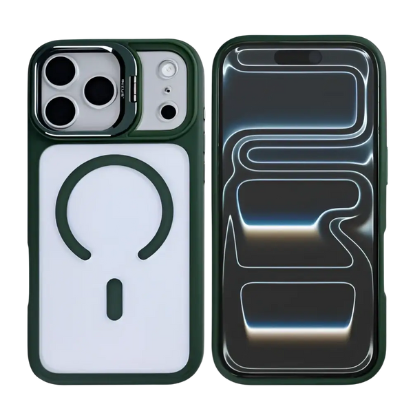 Rixus Classic 03 Case met MagSafe – iPhone 17 Pro Donkergroen - Back cover