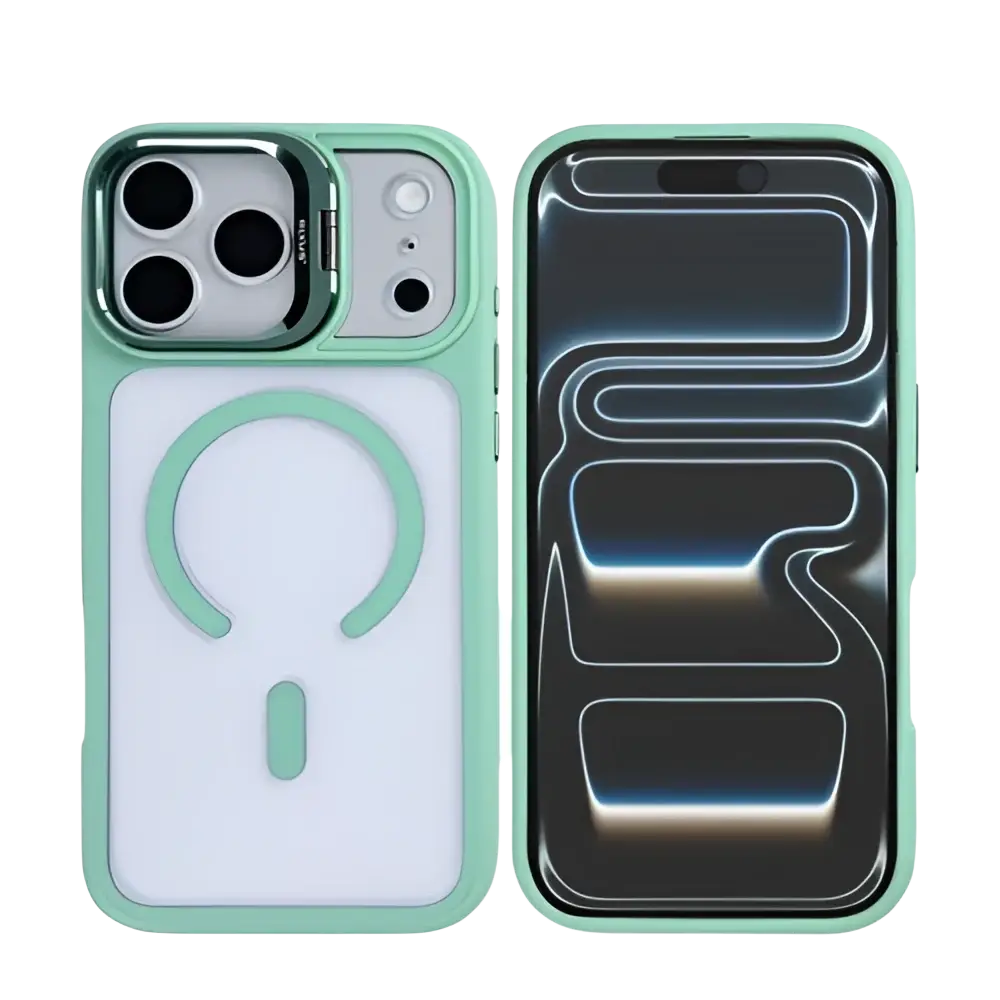 Rixus Classic 03 Case met MagSafe – iPhone 17 Pro Lichtgroen - Back cover