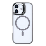 Rixus Classic 03 Case met MagSafe – iPhone 17 Titanium Grijs - Back cover