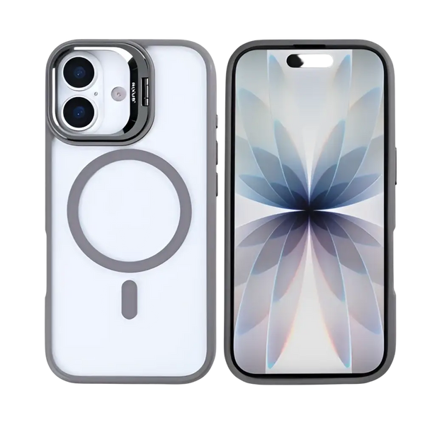 Rixus Classic 03 Case met MagSafe – iPhone 17 Titanium Grijs - Back cover