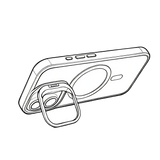 Rixus Classic 03 Case met MagSafe – iPhone 17 Titanium Grijs - Back cover