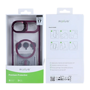 Rixus Classic 03 Case met MagSafe – iPhone Air Donkerroze - Back cover