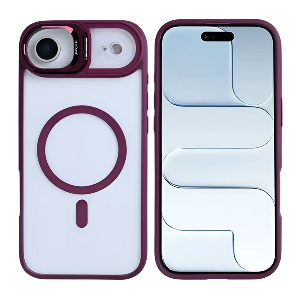 Rixus Classic 03 Case met MagSafe – iPhone Air Donkerroze - Back cover
