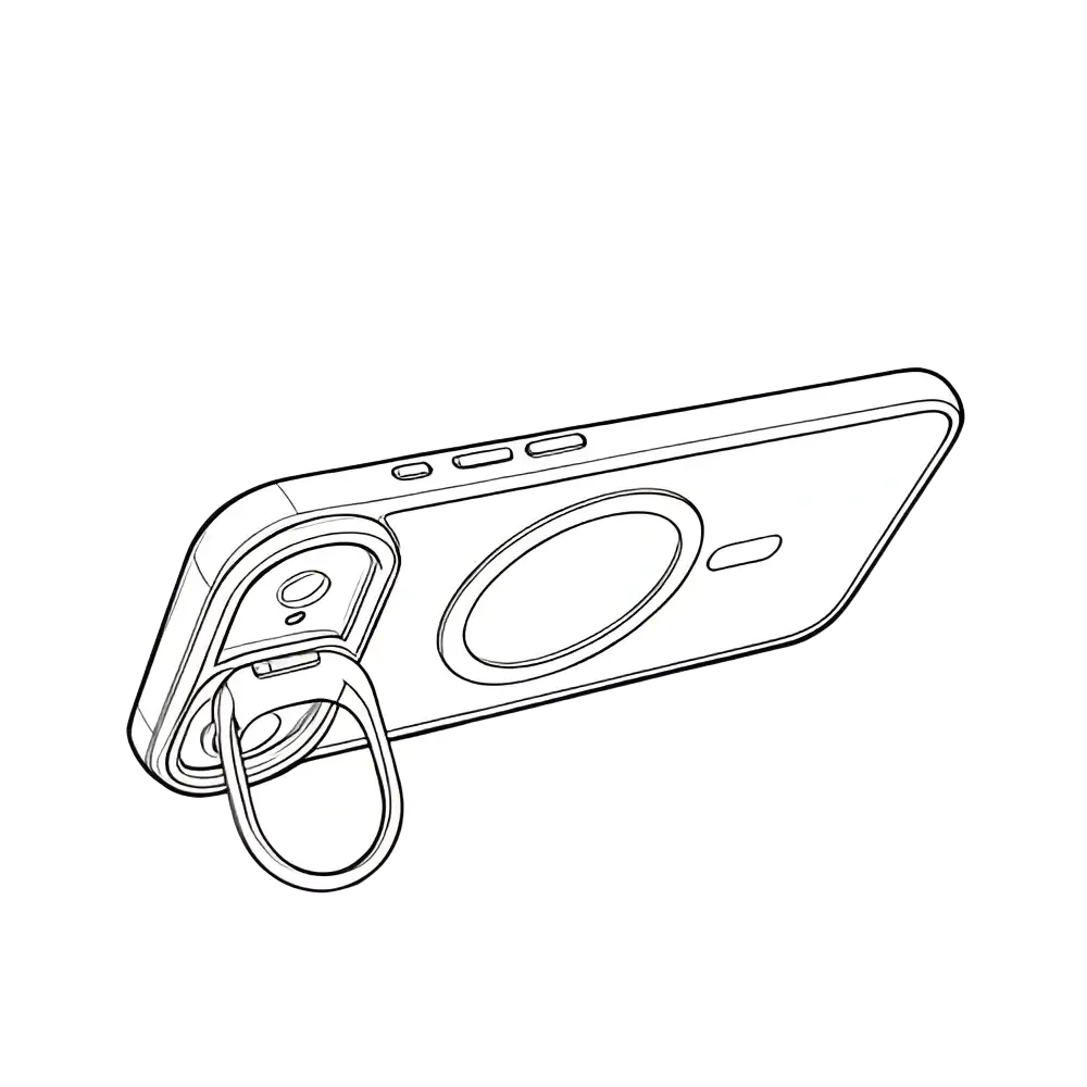 Rixus Classic 03 Case met MagSafe – iPhone Air Lichtpaars - Back cover