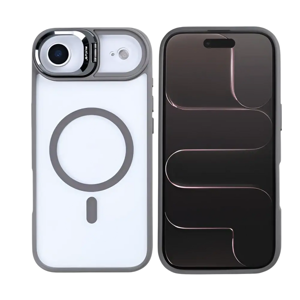 Rixus Classic 03 Case met MagSafe – iPhone Air Titanium Grijs - Back cover