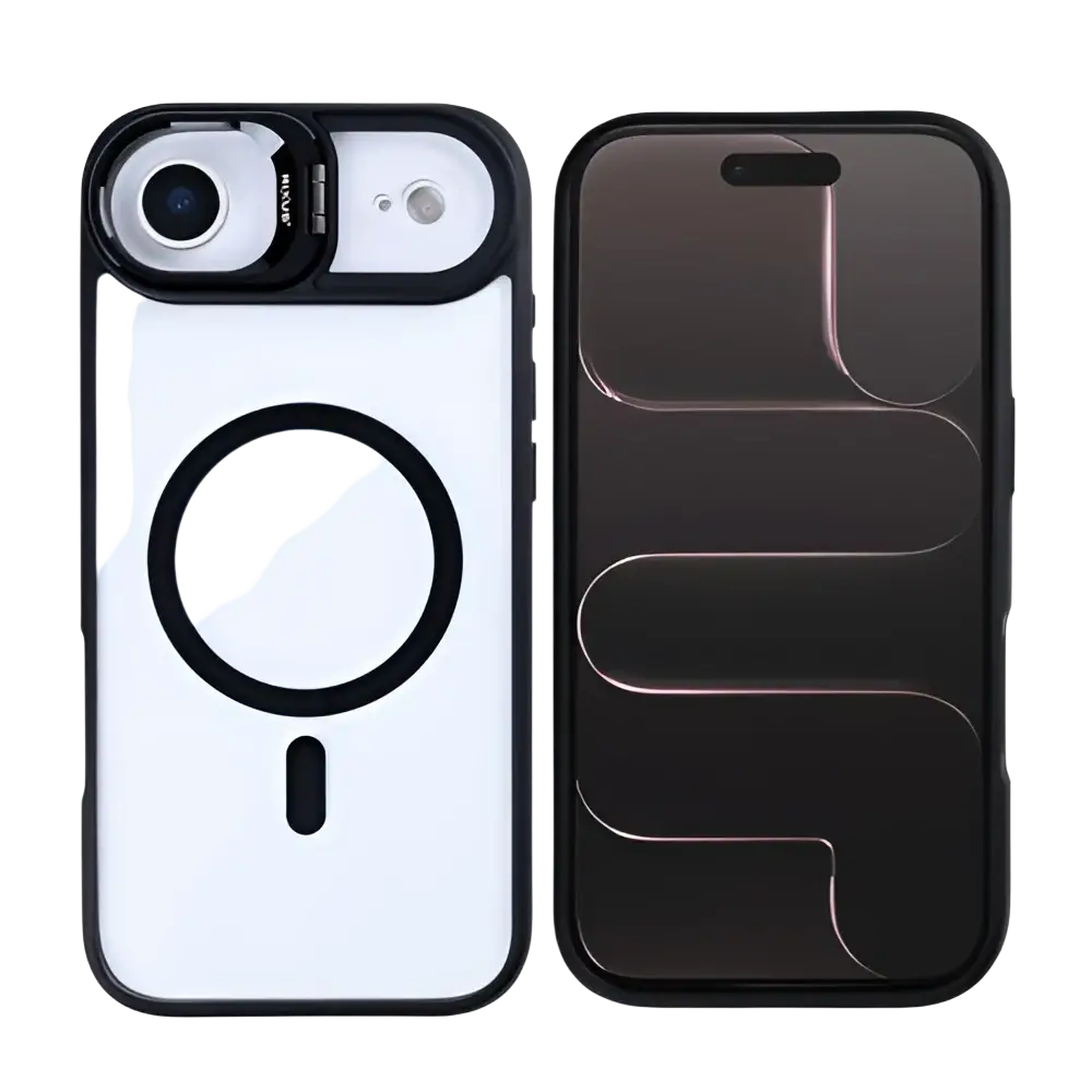 Rixus Classic 03 Case met MagSafe – iPhone Air Zwart - Back cover