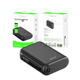 Rixus Compacte Powerbank 10.000 mAh met digitaal display – Zwart RXPB24