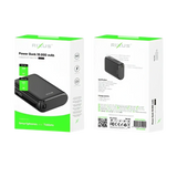 Rixus Compacte Powerbank 10.000 mAh met digitaal display – Zwart RXPB24