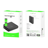 Rixus Compacte Powerbank 20.000 mAh met digitaal display – Zwart RXPB25
