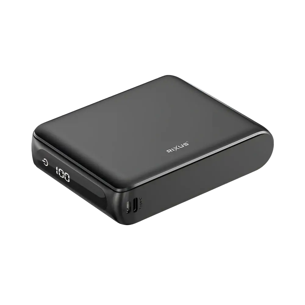 Rixus Compacte Powerbank 20.000 mAh met digitaal display – Zwart RXPB25