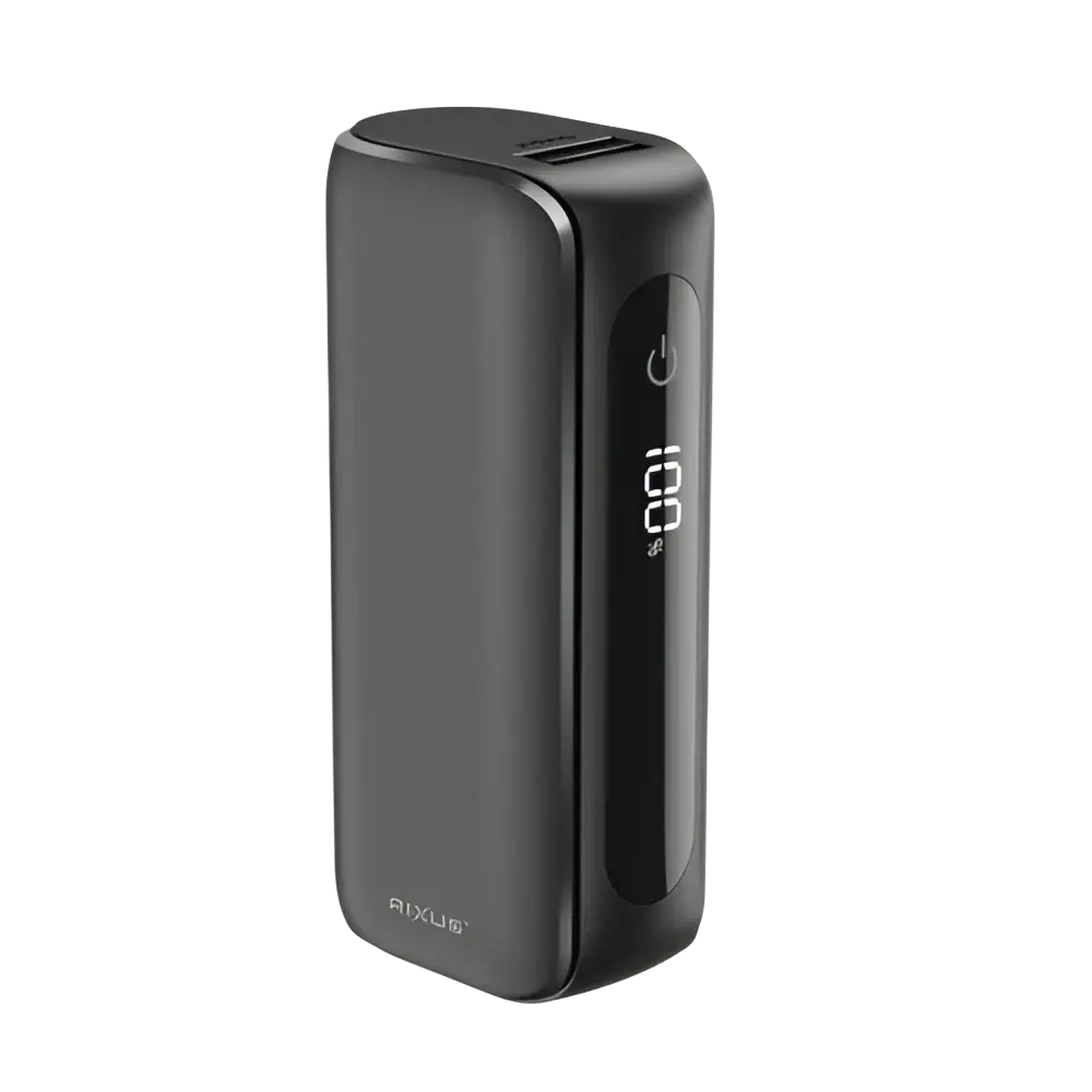 Rixus Compacte Powerbank 5.000 mAh met digitaal display – Zwart RXPB23