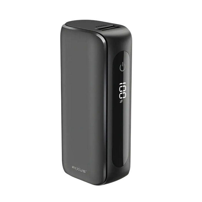 Rixus Compacte Powerbank 5.000 mAh met digitaal display – Zwart – RXPB23