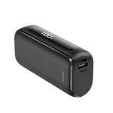 Rixus Compacte Powerbank 5.000 mAh met digitaal display – Zwart RXPB23