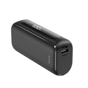 Rixus Compacte Powerbank 5.000 mAh met digitaal display – Zwart RXPB23