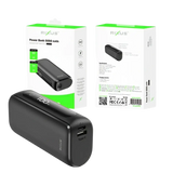 Rixus Compacte Powerbank 5.000 mAh met digitaal display – Zwart RXPB23