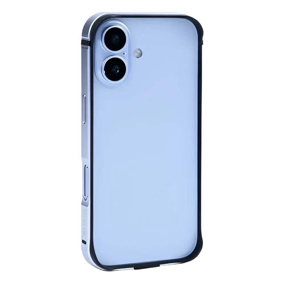 Rixus Crash Guard Case – iPhone 17 Lichtblauw - Back cover