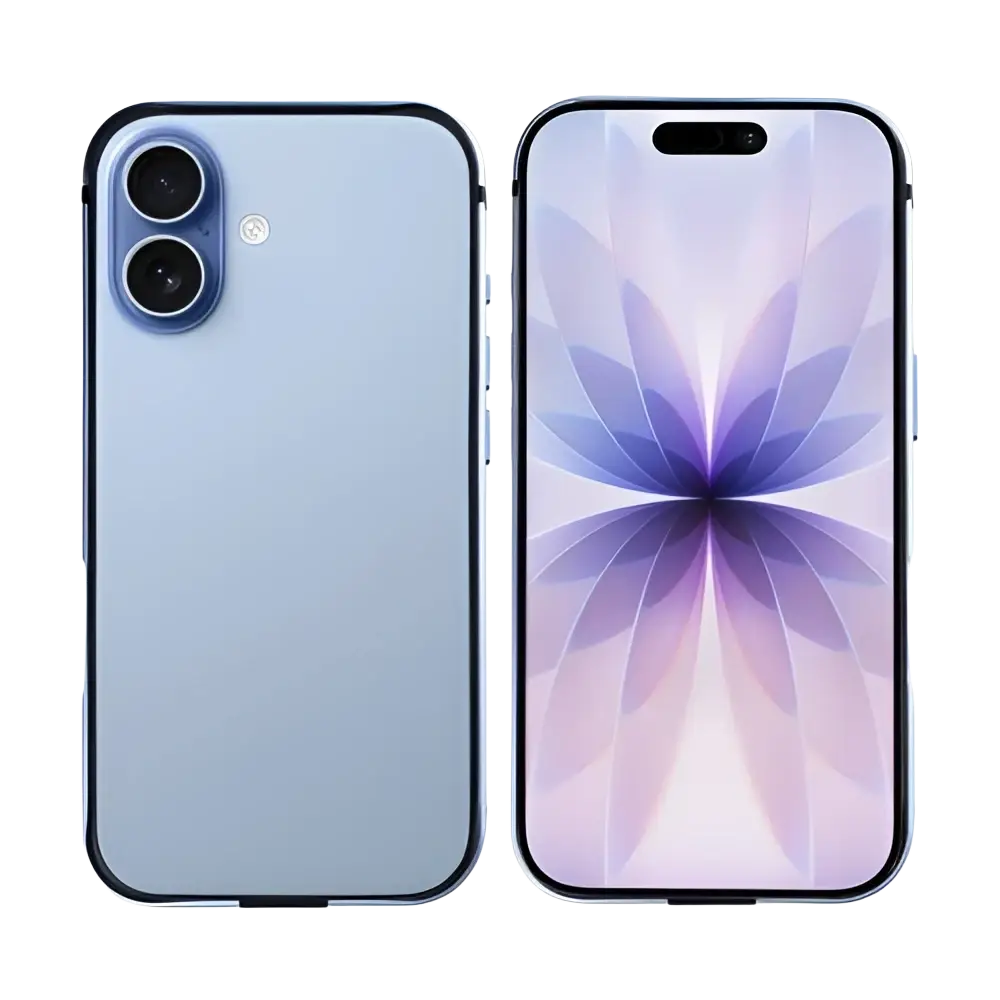 Rixus Crash Guard Case – iPhone 17 Lichtblauw - Back cover