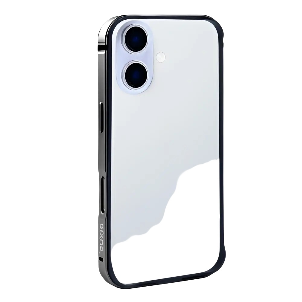 Rixus Crash Guard Case – iPhone 17 Titanium Zwart - Back cover