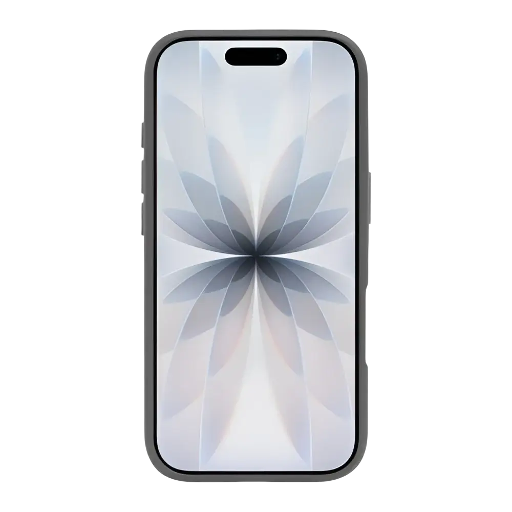 Rixus Crystal Amber Case – iPhone 17 Grijs - Back cover