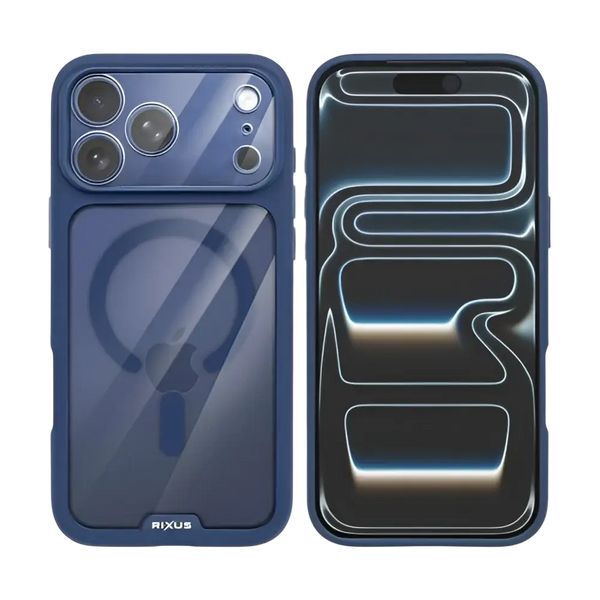 Rixus Crystal Amber Case – iPhone 17 Pro Blauw - Back cover