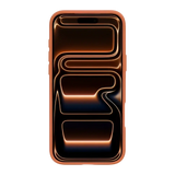 Rixus Crystal Amber Case – iPhone 17 Pro Oranje - Back cover